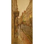 PETER BROWN NEAC Kingly Street, signed and dated '08 lower right, oil on canvas, 99cm x 49cm, (