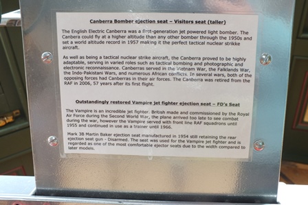 A "Canberra" bomber ejection seat (the "Canberra" was a tactical nuclear strike aircraft), - Image 3 of 8