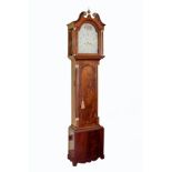 WILLIAM ROBB, MONTROSE A mid 19th century mahogany 8-day longcase clock, the 12" arch painted dial