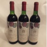 Chateau Mouton Rothschild 1978 AC Pauillac, 3 bottles