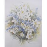 ENID ALISON WESTEN Bunch of flowers, signed in pencil lower right, watercolour, 31cm by 25cm,