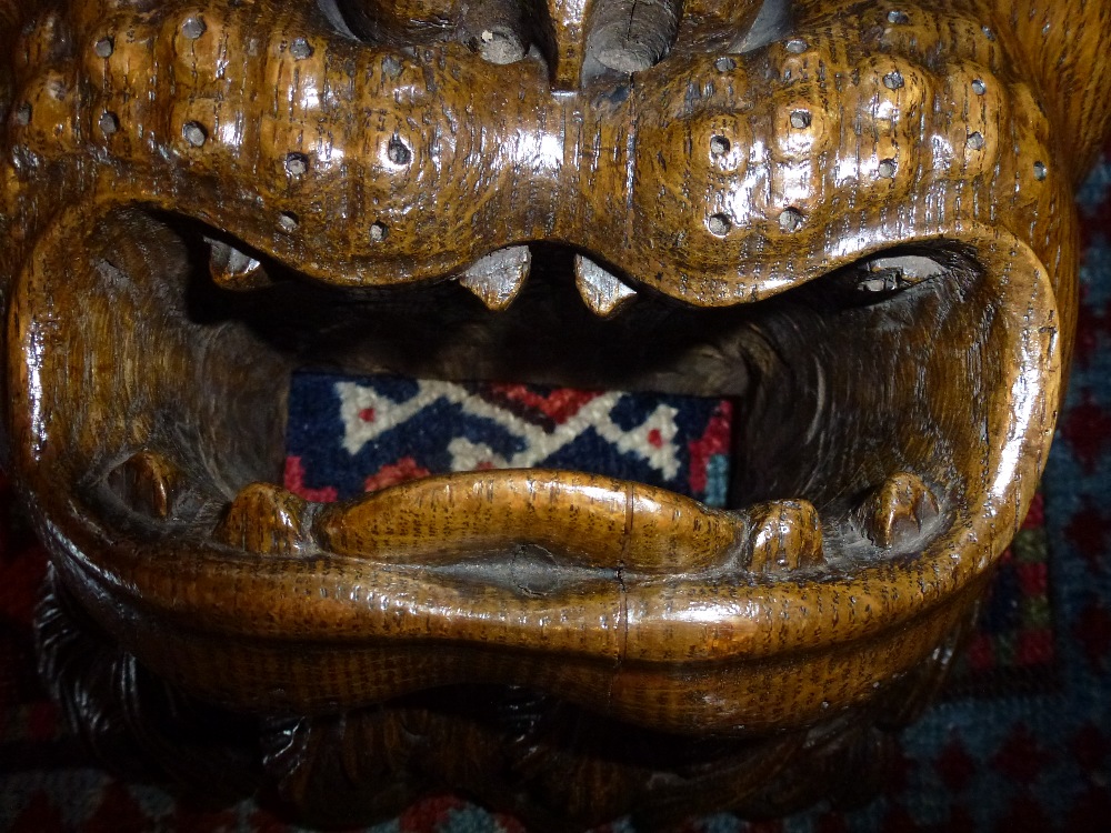 A 19th century carved oak mask of a lion, probably English, 36cm by 26cm illustrated - Image 7 of 7