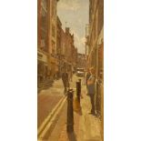 PETER BROWN NEAC Kingly Street (sun), signed and dated '08 lower left, oil on canvas, 99cm x