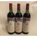 Chateau Mouton Rothschild 1978 AC Pauillac, 3 bottles