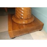 John Nethercott A late 20th century bespoke oak console table, having inlaid central patera with