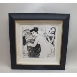 ANNA KLEIN "The Bathers", an engraving, signed in pencil to the lower margin, numbered 9 of 25 and