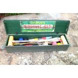 A Jaques croquet set in original box