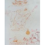 AFTER RALPH IDRIS STEADMAN A pirate map, photographic reproduction inscribed bottom left by Ralph