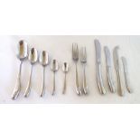 A selection of "Robert Welch" stainless steel cutlery, the majority Seadrift Hollow, to include a