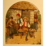 BRITISH SCHOOL 20TH CENTURY Rural Children, chromolithograph, 41cm by 35cm