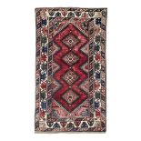 Caucasian-Kazak-rug  second half of the 20th century, senneh-knot, worn on the edges, 220*125