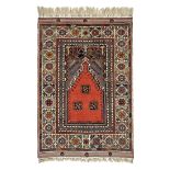 Anatolian-Mucur-prayer rug  second half of the 20th century, ghiordes-knot, 180*120 cm