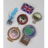 Collection of car badges, to include an LDMC enamel example, a Vermin club example, Eastern