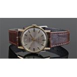 Tudor 9 carat gold gentleman's wristwatch, the signed circular silvered dial with gilt baton hours