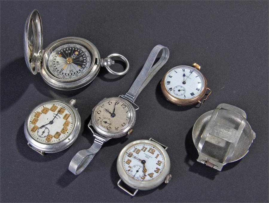 Mixed watches, to include a gold plated Waltham, a mother of pearl Birmingham Watch First example, a - Image 2 of 2