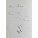 Beatrix Potter interest, a copy of Novels of George Eliot's Vol IV, signed in pencil to the inset