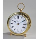 Rare Victorian R.E.D travelling carriage timepiece, Fraser & Haws, Regent St, London, the white