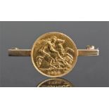 Edward VII half sovereign, 1910, St George and the