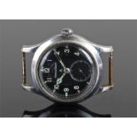 Jaeger Le Coultre military wristwatch, stainless s