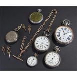 Mixed pocket watches, to include an Elgin military