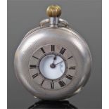 Early 20th Century silver half hunter pocket watch