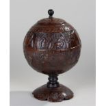 Early 19th Century Anglo Indian carved coconut, th