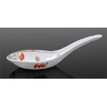 Late 19th Century Chinese famille rose spoon, Guan