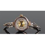 9 carat gold ladies wristwatch, the 9 carat gold c