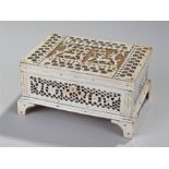 Circa 1800 Russian Archangel walrus ivory casket,