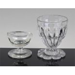 19th Century jelly glass, of moulded shaped form,