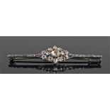 Late 19th Century diamond set brooch, the central