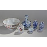 Mixed Oriental ceramics, to include two Chinese va