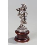 Early 20th Century silver figure, of a lady brandi