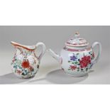 19th Century Chinese porcelain teapot, famille ros