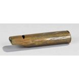 George III brass combination whistle & vesta, the