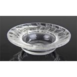 Rene Lalique dish, with moulded birds to the rim,