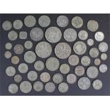 Mixed pre 1947 and pre 1920 silver coins, to inclu