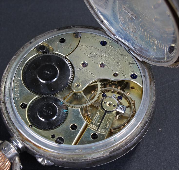 Smith & Sons silver openface pocket watch, the signed white enamel dial with subsidiary seconds - Image 2 of 2