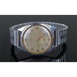 Roidor gentleman's stainless steel wristwatch, the signed silvered dial with arabic hours