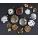 Mixed pocket watches, to include Ingersoll, Railway timekeeper, watch cases included and