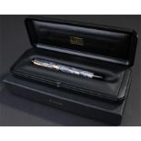 Parker Duofold, in grey marble effect, with box and case