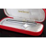 Sheaffer ball point pen, for the National blood service 50 donations, housed within the original red