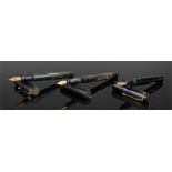 Three fountain pens, to include Swan Mabie Todd, another and a Conway Stewart No286, (3)