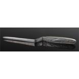 Hugh Highgate and Co Ltd nickel paper knife, whale oil refiners, Paisley, Scotland, made by Walker