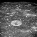 The Lunar Module’s approach to the possible Apollo 11 landing site, orbital landscapes seen from the
