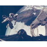 First US Spacewalk - Ed White floats away from the spacecraft, Gemini 4, 3 June 1965 Vintage