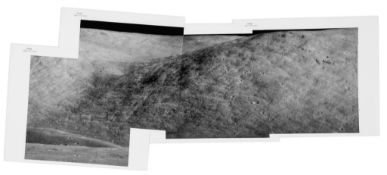 Eugene Cernan - Telephoto panorama of the North Massif landscape, Station 2A, EVA 2, Apollo 17,