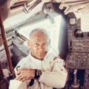 Neil Armstrong - Diptych: inside the Lunar Module “Eagle” during the flight to the Moon, Apollo