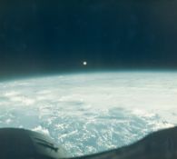 James Lovell - Full Moon rising over the Earth, Gemini 7, December 1965 Vintage chromogenic print on