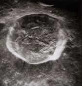 The Lunar Module’s approach to the possible Apollo 11 landing site, orbital landscapes seen from the